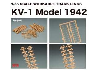 Rye Field Model - Workable Track Links KV-1 Model 1942, 1/35, 5077 cena un informācija | Konstruktori | 220.lv