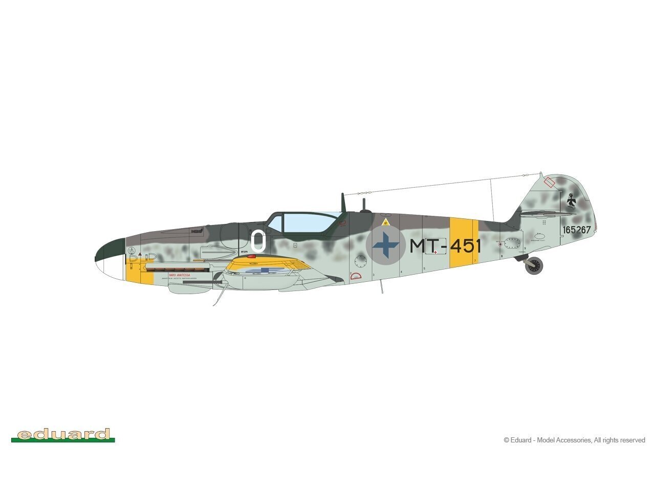 Modelis Eduard Messerschmitt Bf 109 Gustav Pt.2 Limited - Dual Combo, 1/72, 2145 цена и информация | Konstruktori | 220.lv