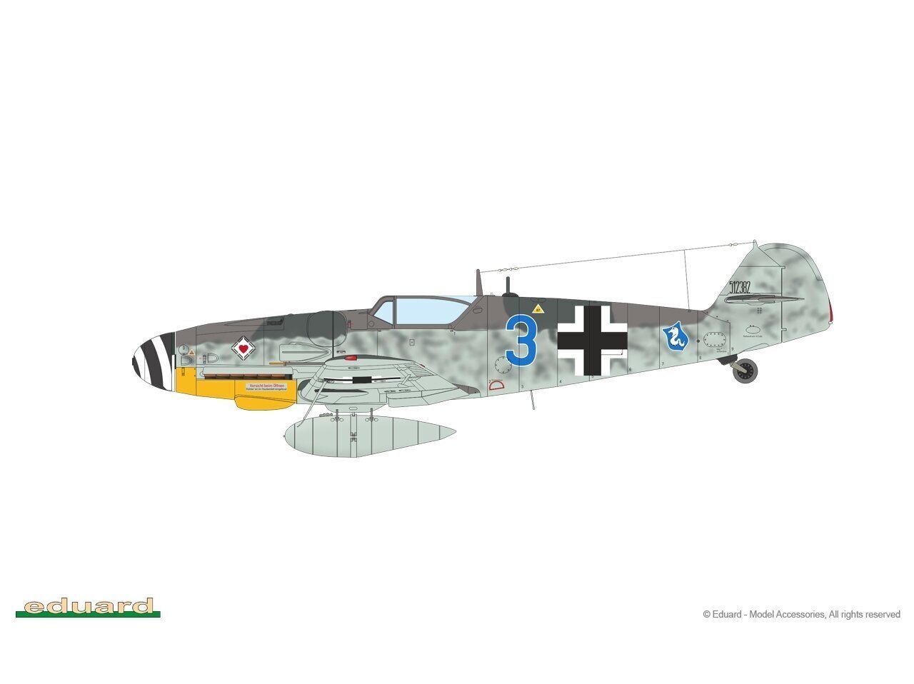 Modelis Eduard Messerschmitt Bf 109 Gustav Pt.2 Limited - Dual Combo, 1/72, 2145 цена и информация | Konstruktori | 220.lv