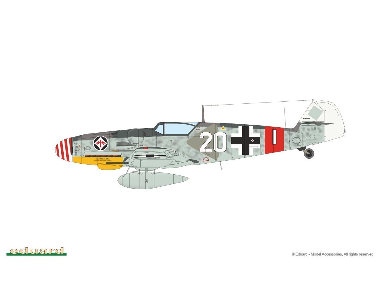 Modelis Eduard Messerschmitt Bf 109 Gustav Pt.2 Limited - Dual Combo, 1/72, 2145 цена и информация | Konstruktori | 220.lv