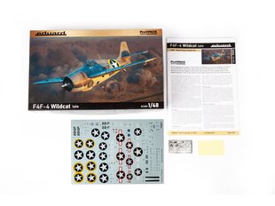 Сборная пластиковая модель. Eduard - Grumman F4F-4 Wildcat Late ProfiPack Edition, 1/48, 82203 цена и информация | Kонструкторы | 220.lv