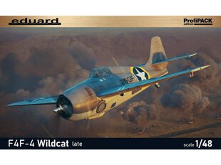 Сборная пластиковая модель. Eduard - Grumman F4F-4 Wildcat Late ProfiPack Edition, 1/48, 82203 цена и информация | Конструкторы и кубики | 220.lv