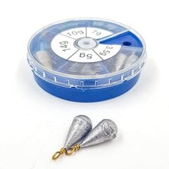 SFT Lead sinker set KCH130030 60g цена и информация | Другие товары для рыбалки | 220.lv