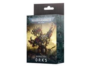 Дополнение к игре Warhammer 40K Datasheet Cards: Orks на английском языке Datasheet Cards: Orks, 50-02 цена и информация | Настольная игра | 220.lv