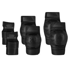 Набор защит Spokey, чёрный цена и информация | Tempish TAKY комплект защиты коленей, локтей и запястий, черный размер S | 220.lv