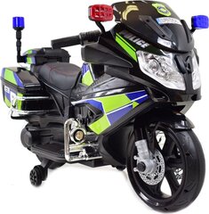 Vienvietīgs elektriskais policijas motocikls BEJ8188 bērniem, melns cena un informācija | Bērnu elektroauto | 220.lv
