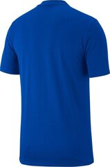 Мужская футболка Nike Team Club 19 Tee SS, синего цвета, M цена и информация | Футбольная форма и другие товары | 220.lv