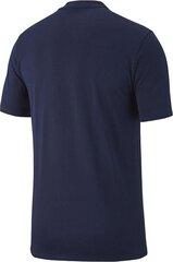 T-krekls Nike Team Club 19, M, zils cena un informācija | Futbola formas un citas preces | 220.lv