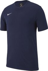 T-krekls Nike Team Club 19, M, zils cena un informācija | Futbola formas un citas preces | 220.lv