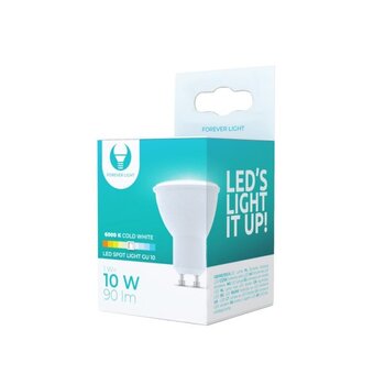 LED lemputė GU10 1W 230V 6000K 90lm Forever Light цена и информация | Лампочки | 220.lv