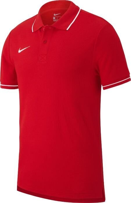 Polo krekls Nike Team Club 19, XXXL, sarkans cena un informācija | Futbola formas un citas preces | 220.lv