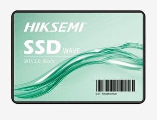 Hiksemi Wave S (HS-SSD-WAVE(S)(STD)/240G/SATA/WW) цена и информация | Внутренние жёсткие диски (HDD, SSD, Hybrid) | 220.lv