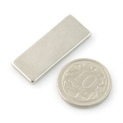 Neodīma magnēts, 25x10x2 mm, 10 gab. cena un informācija | Kancelejas preces | 220.lv