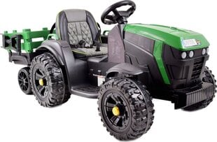 Vienvietīgs elektriskais traktors bērniem BDM0925, zaļš cena un informācija | Bērnu elektroauto | 220.lv