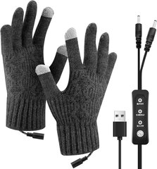Apsildāmi cimdi USB Brynnl F-11 цена и информация | Мужские шарфы, шапки, перчатки | 220.lv