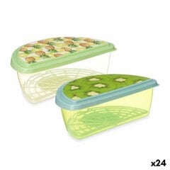 Pusdienu kastīte Auglis Ananāss Kivi Plastmasa 23 x 8 x 13 cm (24 gb.) цена и информация | Посуда для хранения еды | 220.lv