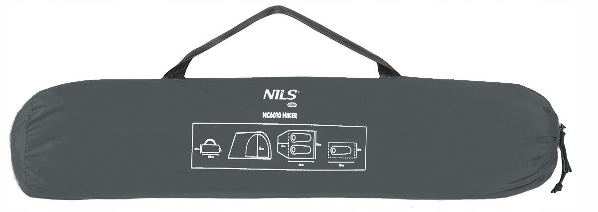 Telts Nils NC6010-č, pelēka cena un informācija | Teltis | 220.lv