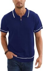 Мужская рубашка поло Remxi, синяя цена и информация | Мужские футболки | 220.lv
