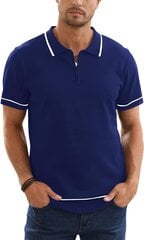 Vīriešu polo krekls Remxi, zils цена и информация | Мужские футболки | 220.lv