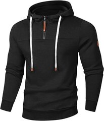 Vīriešu sporta krekls Meilicloth, melns cena un informācija | Vīriešu džemperi | 220.lv