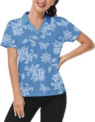 Женская рубашка поло igeekwell, синяя цена и информация | Женские футболки | 220.lv
