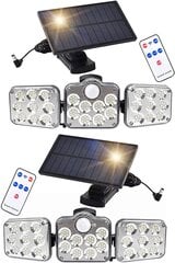 LED piekārtas saules gaismas ar kustības sensoru ChunHee SWL102, 2 gab. цена и информация | Уличное освещение | 220.lv