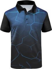 Vīriešu polo krekls Lldress, melns/zils cena un informācija | Vīriešu T-krekli | 220.lv