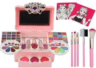 Игрушечный набор для макияжа в футляре со звуковыми эффектами, розовый цена и информация | Игрушки для девочек | 220.lv