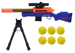 Lielā šautene ar mīksto bumbiņu, zila cena un informācija | Rotaļlietas zēniem | 220.lv