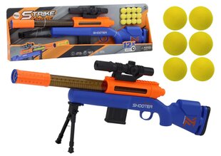Lielā šautene ar mīksto bumbiņu, zila cena un informācija | Rotaļlietas zēniem | 220.lv