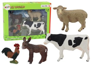 Fermas dzīvnieku figūriņu komplekts, 4 gab. cena un informācija | Rotaļlietas zēniem | 220.lv