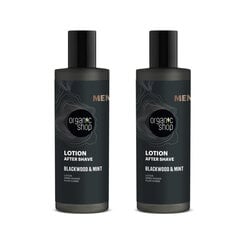 Losjons pēc skūšanās vīriešiem Organic Shop, 2x150 ml цена и информация | Косметика и средства для бритья | 220.lv