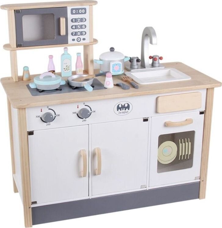 Koka virtuve ar piederumiem Modernus Malowany Las цена и информация | Rotaļlietas meitenēm | 220.lv