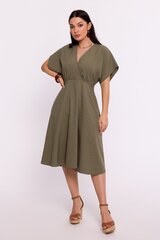 Sieviešu kleita BeWear B278, zaļa cena un informācija | Kleitas | 220.lv