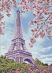 Dimantu mozaīka Pavasaris Parīzē DP124, 27x38 cm cena un informācija | Dimantu mozaīkas | 220.lv