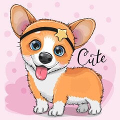 Dimantu mozaīka Corgi DP2473, 20x20 cm цена и информация | Алмазная мозаика | 220.lv