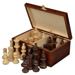 Koka šaha figūriņas kastē Staunton Nr. 6 cena un informācija | Galda spēles | 220.lv