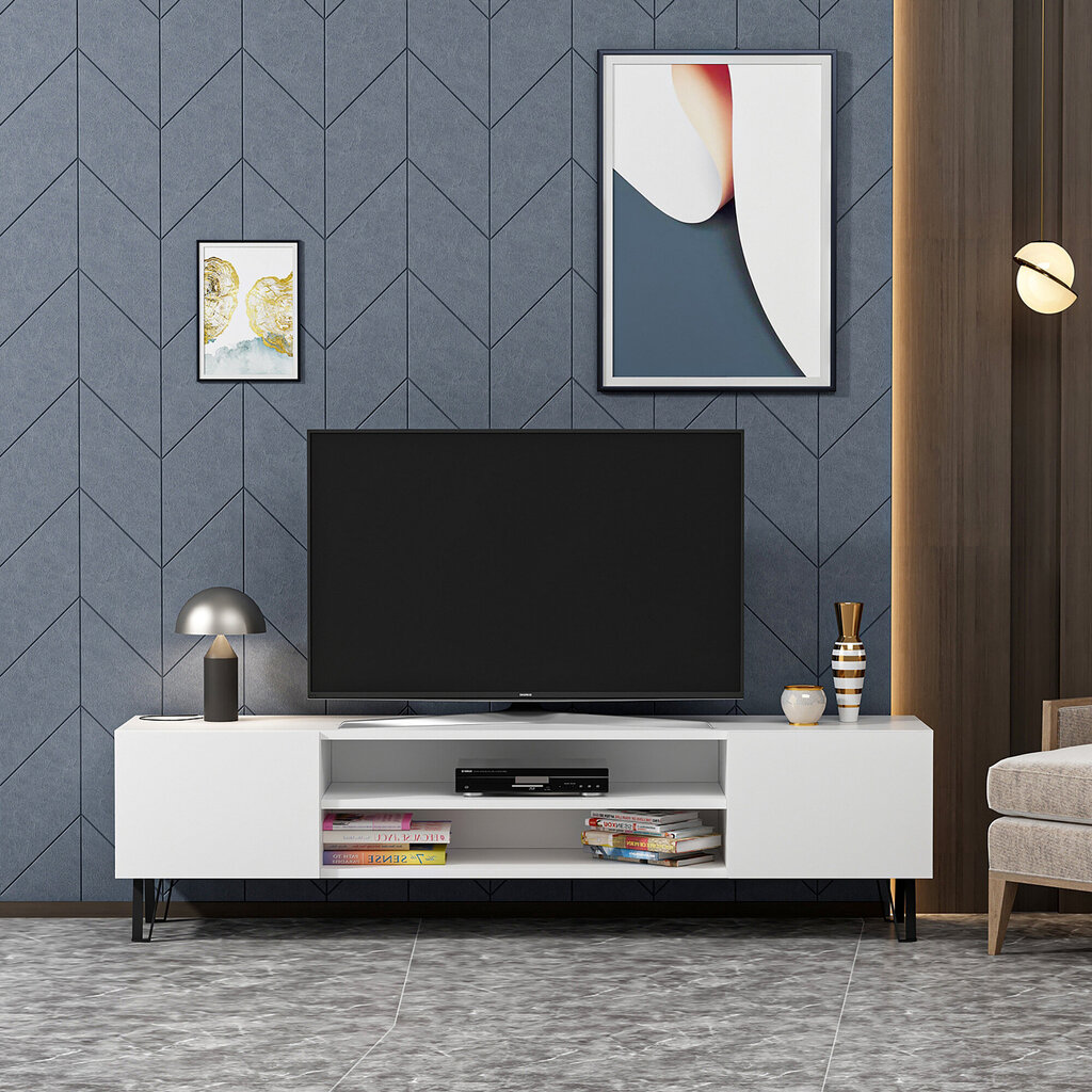 TV galds Kalune Design Bloom, balts цена и информация | TV galdiņi | 220.lv