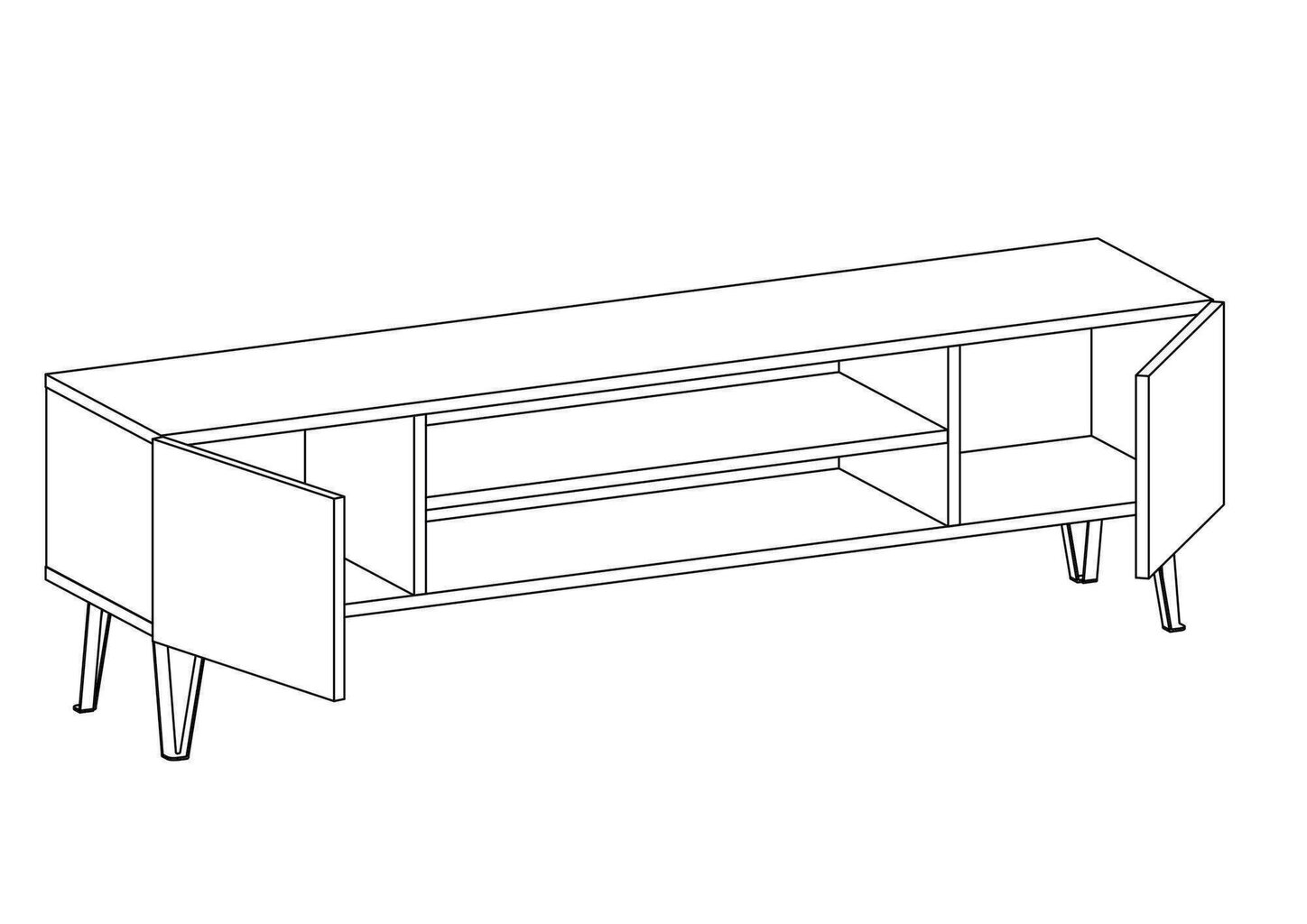 TV galds Kalune Design Bloom, balts цена и информация | TV galdiņi | 220.lv