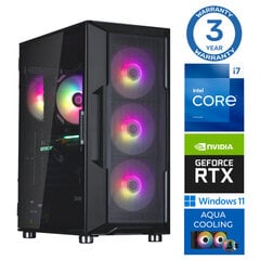 Intop Aqua i7-14700F 16GB DDR5 500SSD M.2 NVME RTX3060 12GB WIN11Pro cena un informācija | Stacionārie datori | 220.lv