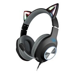 Foxxray Shining Cat Gaming Headset Wired Black/Grey cena un informācija | Austiņas | 220.lv