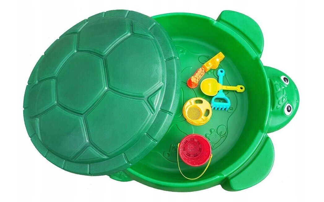 Plastmasas smilšu kaste Little Tikes Turtle, zaļa cena un informācija | Smilšu kastes, smiltis | 220.lv