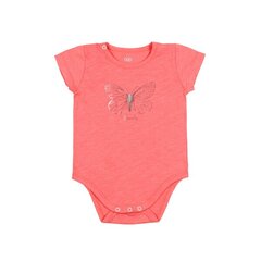 Боди для новорожденных с короткими рукавами Flamingo, оранжевое цена и информация | Бодики, распашонки | 220.lv