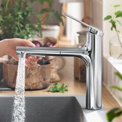 HANSGROHE Zesis M33 Смеситель для раковины с выдвижным шлангом, 74801000, хром цена и информация | Смесители | 220.lv