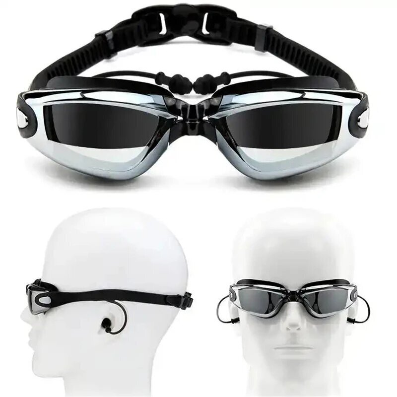 Magicso peldbrilles ar -5,5 dioptrijām tuvredzībai, melnas cena un informācija | Peldēšanas brilles | 220.lv