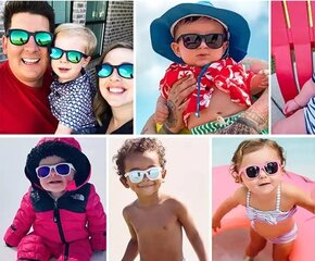 Saulesbrilles bērniem ar neplīstošu rāmi, 100% UVA/UVB aizsardzība, 0-24 mēneši cena un informācija | Bērnu aksesuāri | 220.lv