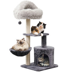 Kaķu skrāpēšanas postenis, mājiņa, gulta Penthouse 95 cm cena un informācija | Kaķu mājas, nagu asināmie | 220.lv