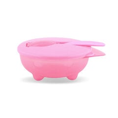 Набор мисок для кормления Lorelli 6 мес.+, розовый цена и информация | Детская посуда, контейнеры для молока и еды | 220.lv