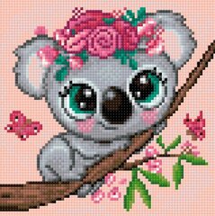 Dimantu mozaīka Mazā Koala DP2529, 20x20 cm cena un informācija | Dimantu mozaīkas | 220.lv