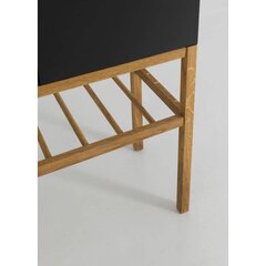 Kumode Aatrium Scoop, 80x37x160 cm, melna/brūna cena un informācija | Kumodes | 220.lv